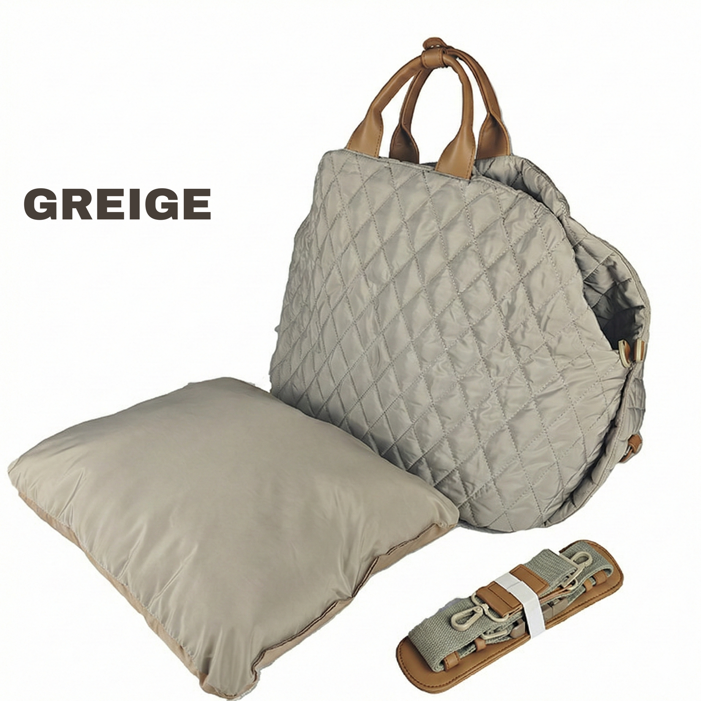 Zoda CloudTravel™ Luxury 2-in-1 Quilted Carrier & Car Booster Seat