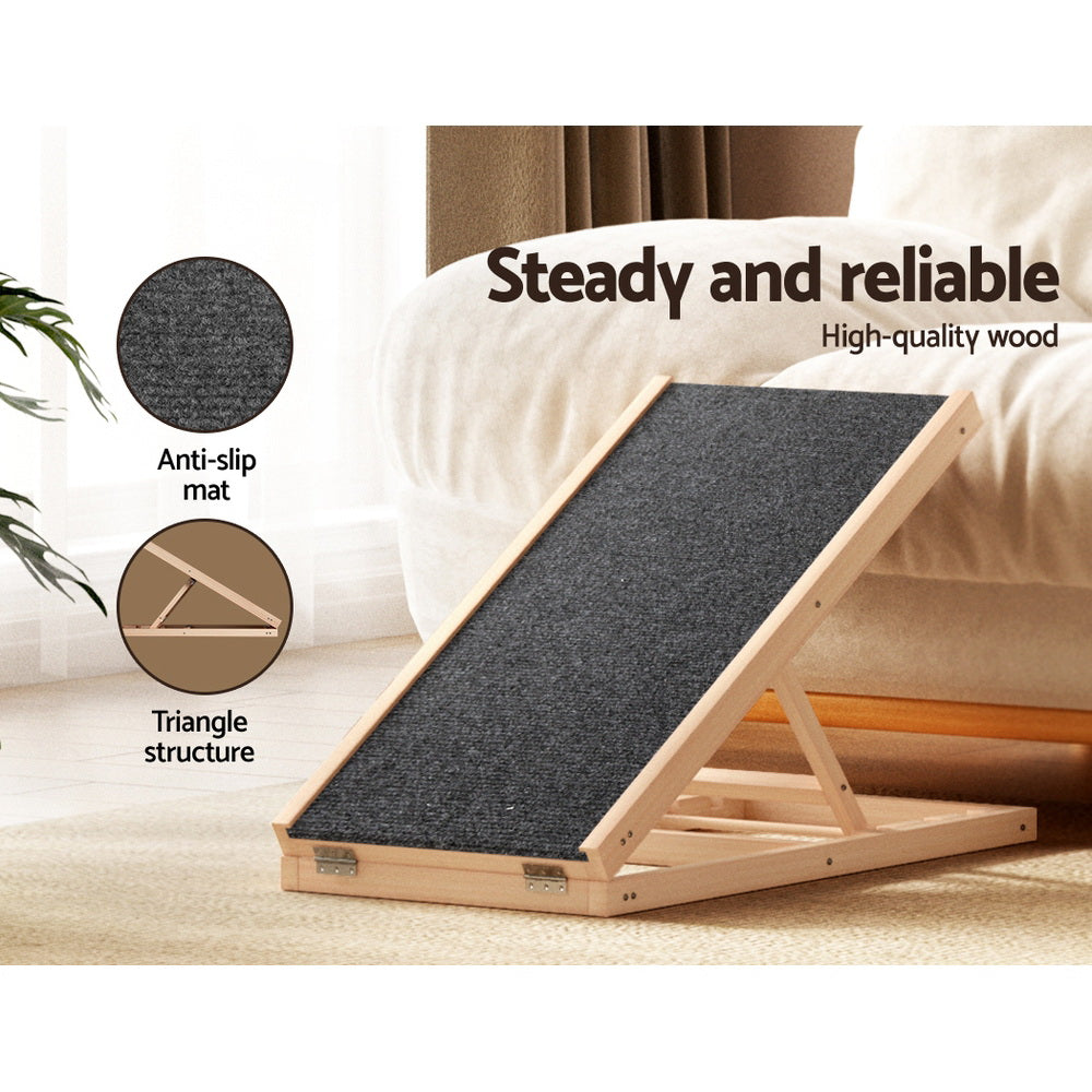 The Zoda EasyStep™ Adjustable Wooden Pet Ramp