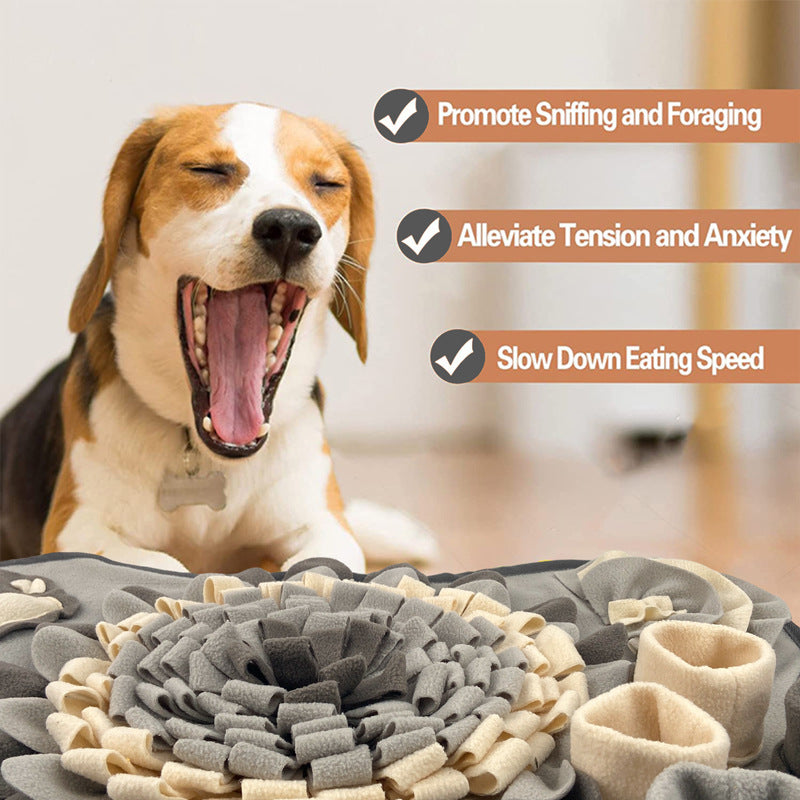 The Zoda BrainyMat™ Bone Snuffle Mat | Grey Edition