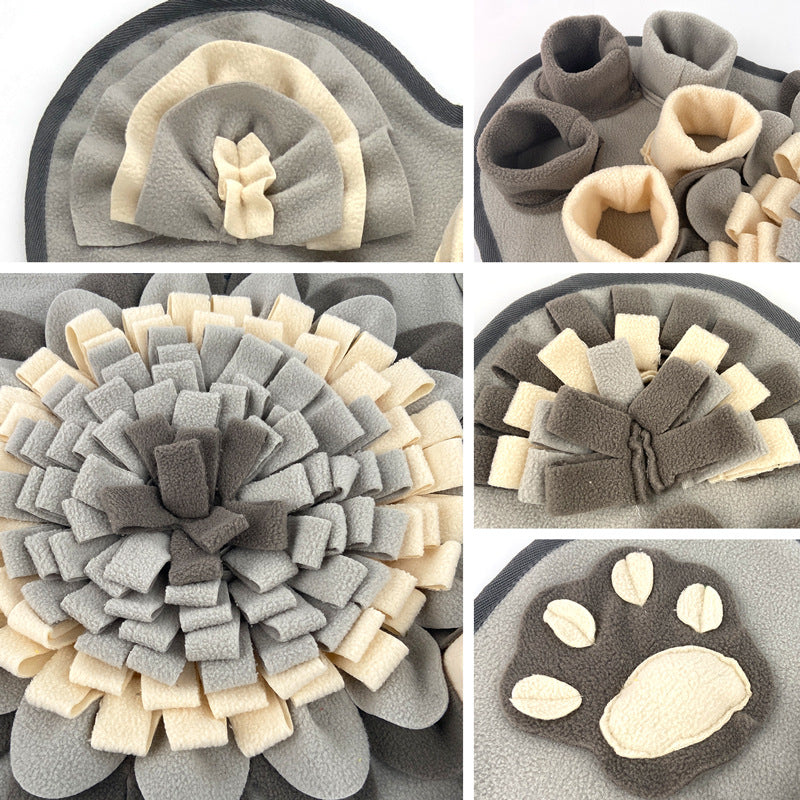The Zoda BrainyMat™ Bone Snuffle Mat | Grey Edition