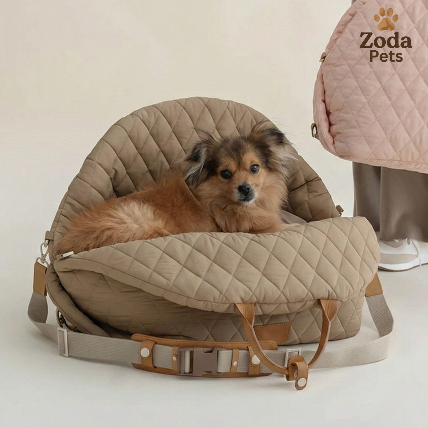 Zoda CloudTravel™ Luxury 2-in-1 Quilted Carrier & Car Booster Seat